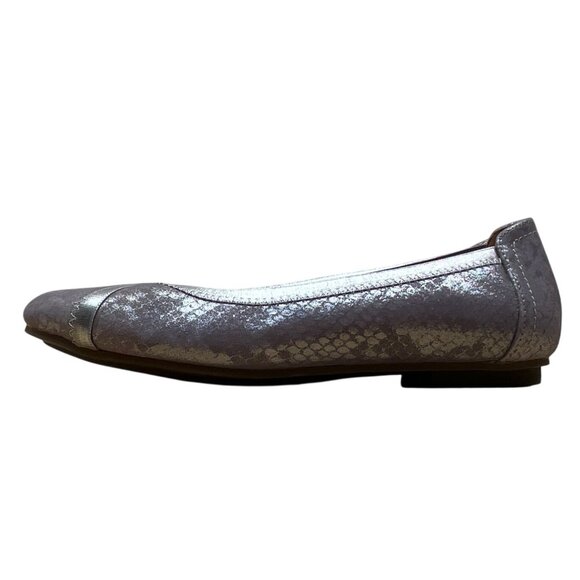 Vionic Women’s Metallic Purple Snake Print Slip-On Caroll Ballet Flats Size 5 - Picture 3 of 7